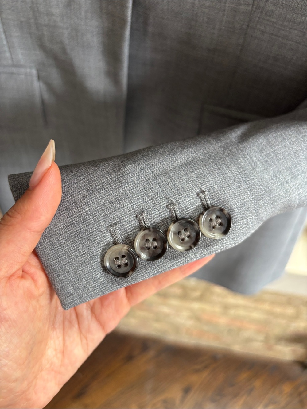 COS, Gray Women's Single-Button Tailored Blazer, NWT - Picture 7 of 13